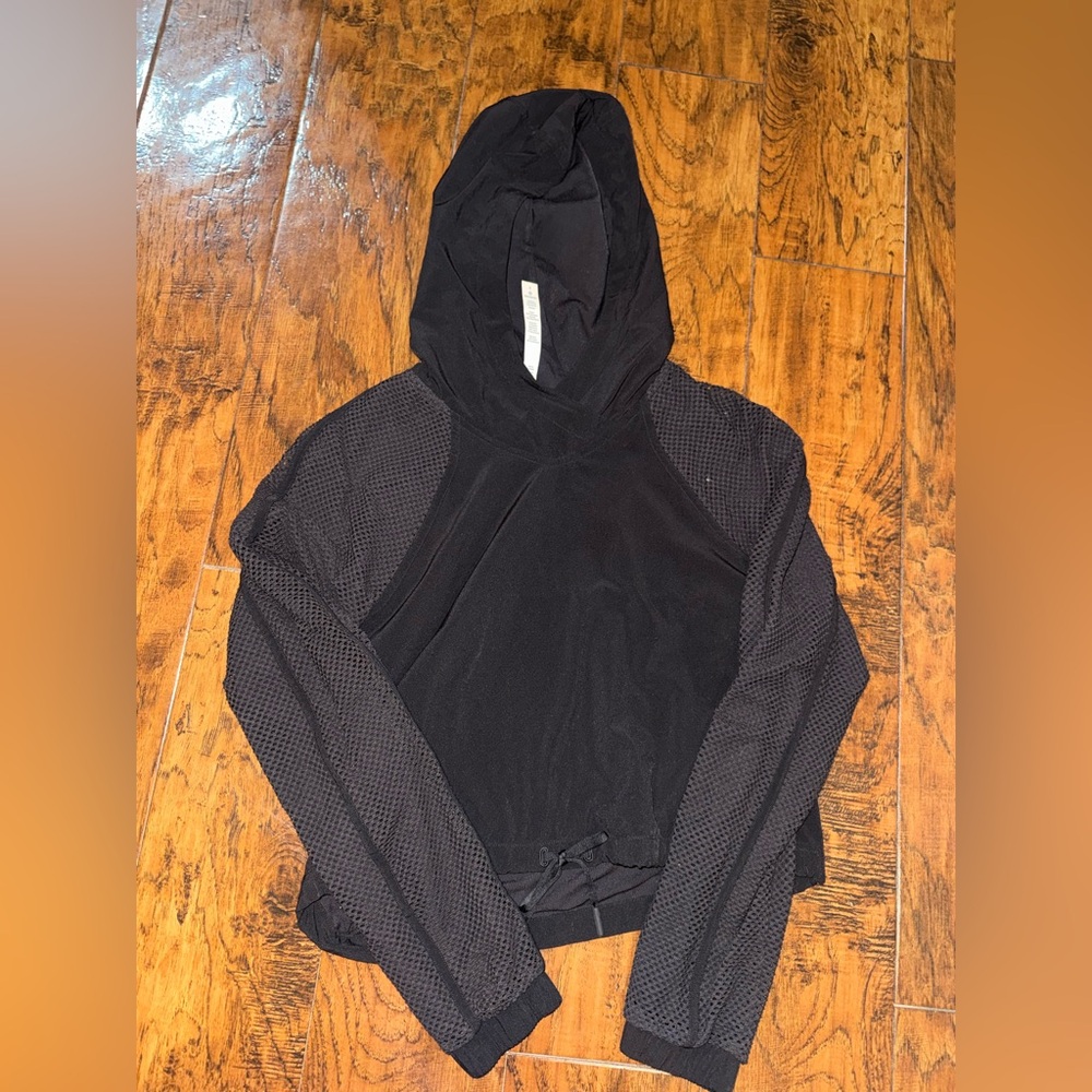 lululemon athletica Black Hooded Top